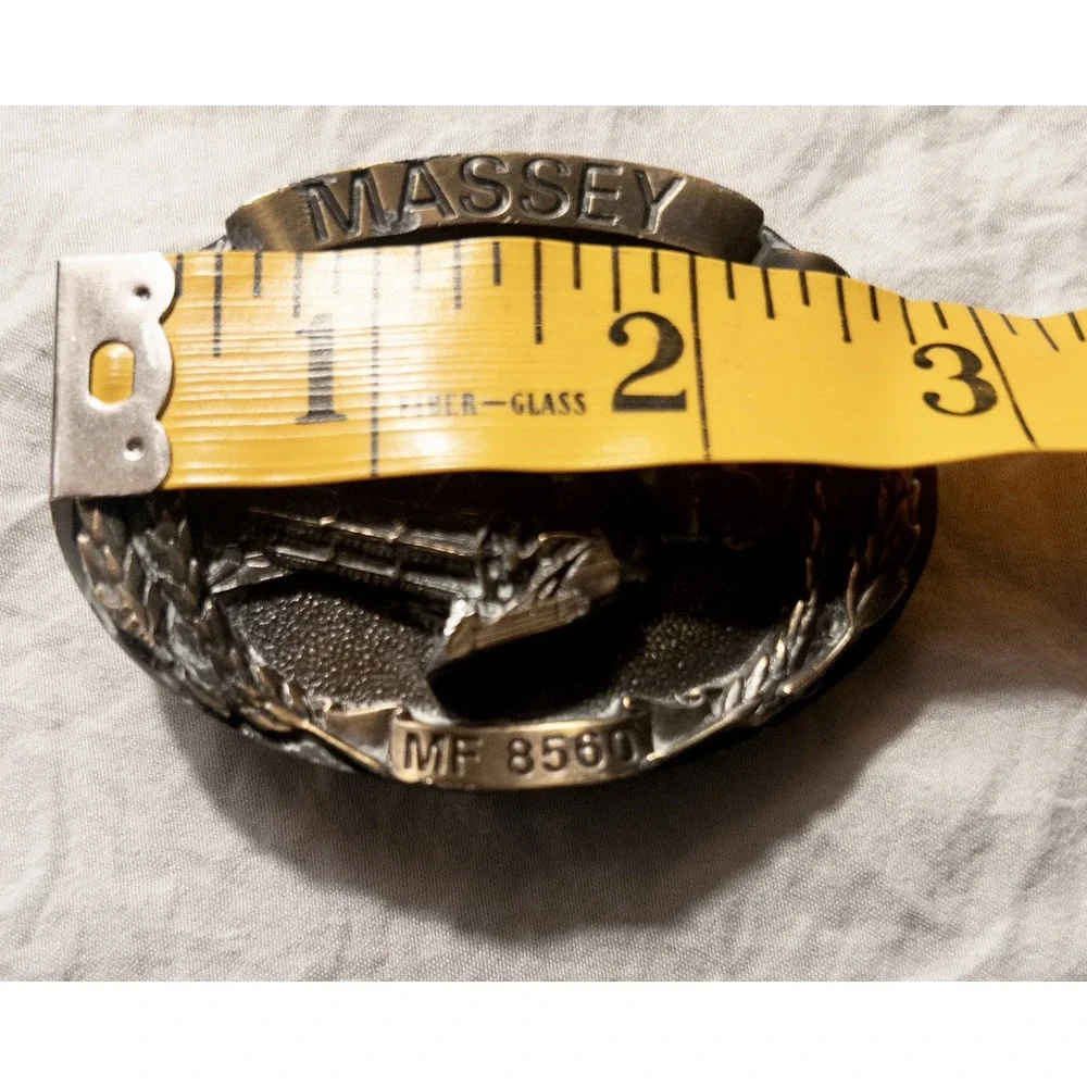 Vintage 1986 Massey Dealer Launch Limited Western Belt Buckle‎ Farming